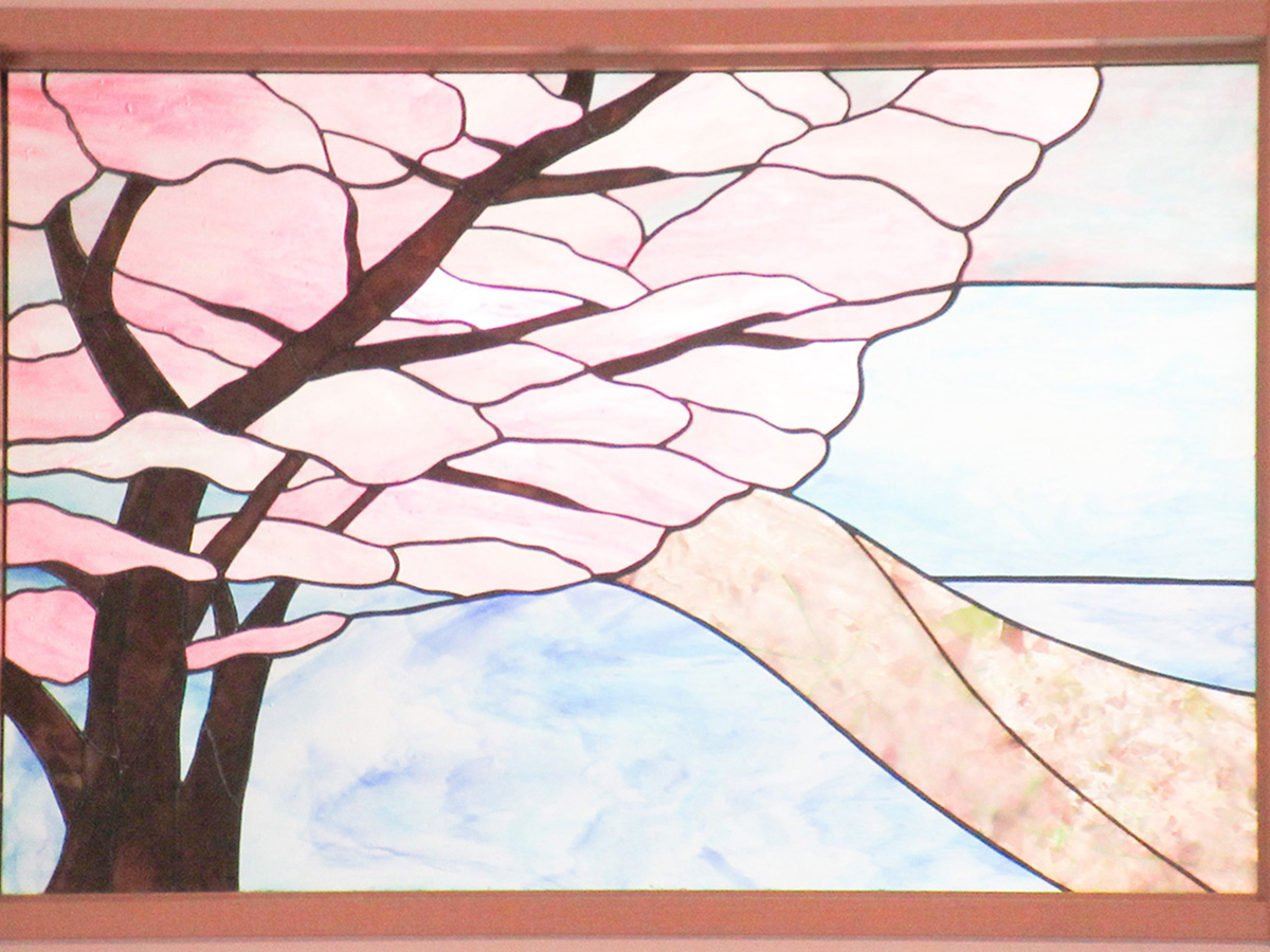 桜のステンドグラス